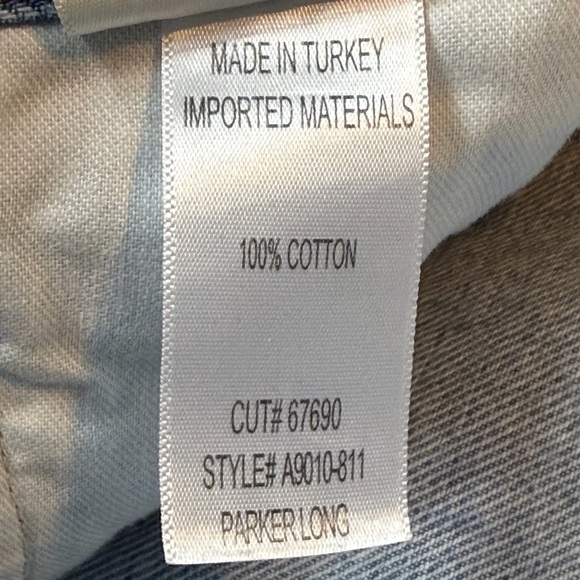 Agolde Parker Long denim blue jeans shorts in Swapmeet size 26 style A9010-811 - Picture 7 of 11